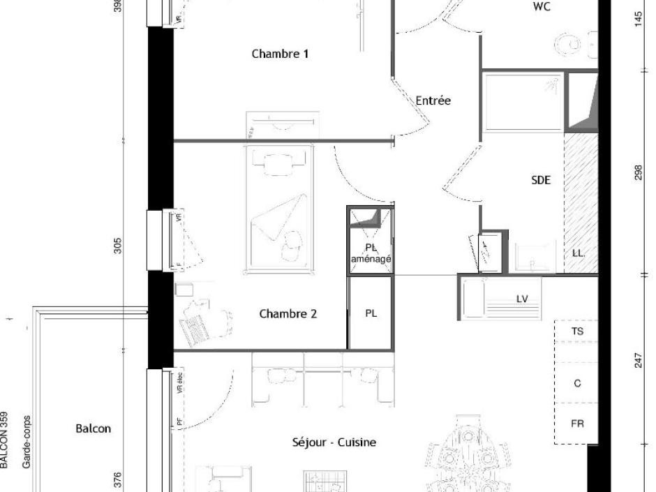 Ac3- vente appartement 
acigne
 1778628887
