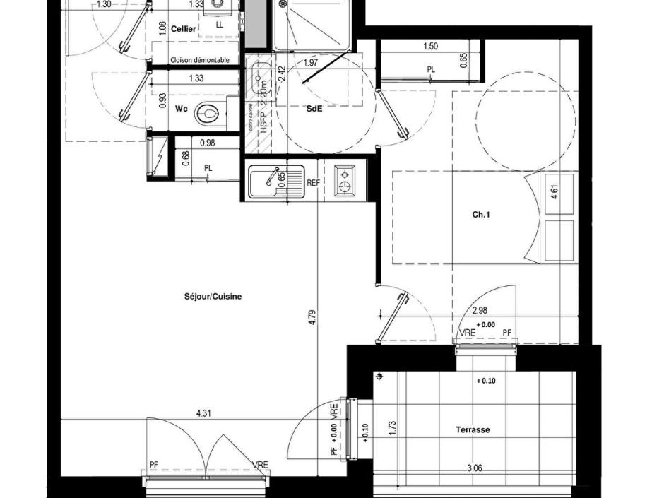 Ac3- vente appartement 
saint jacques de la lande
 1762303073