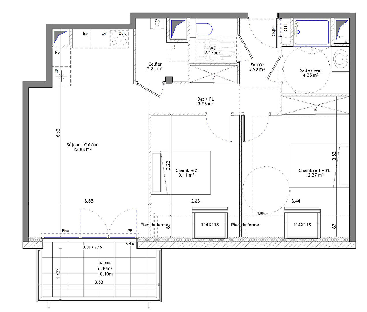 Ac3- buy apartment 
saint erblon
 1746229878