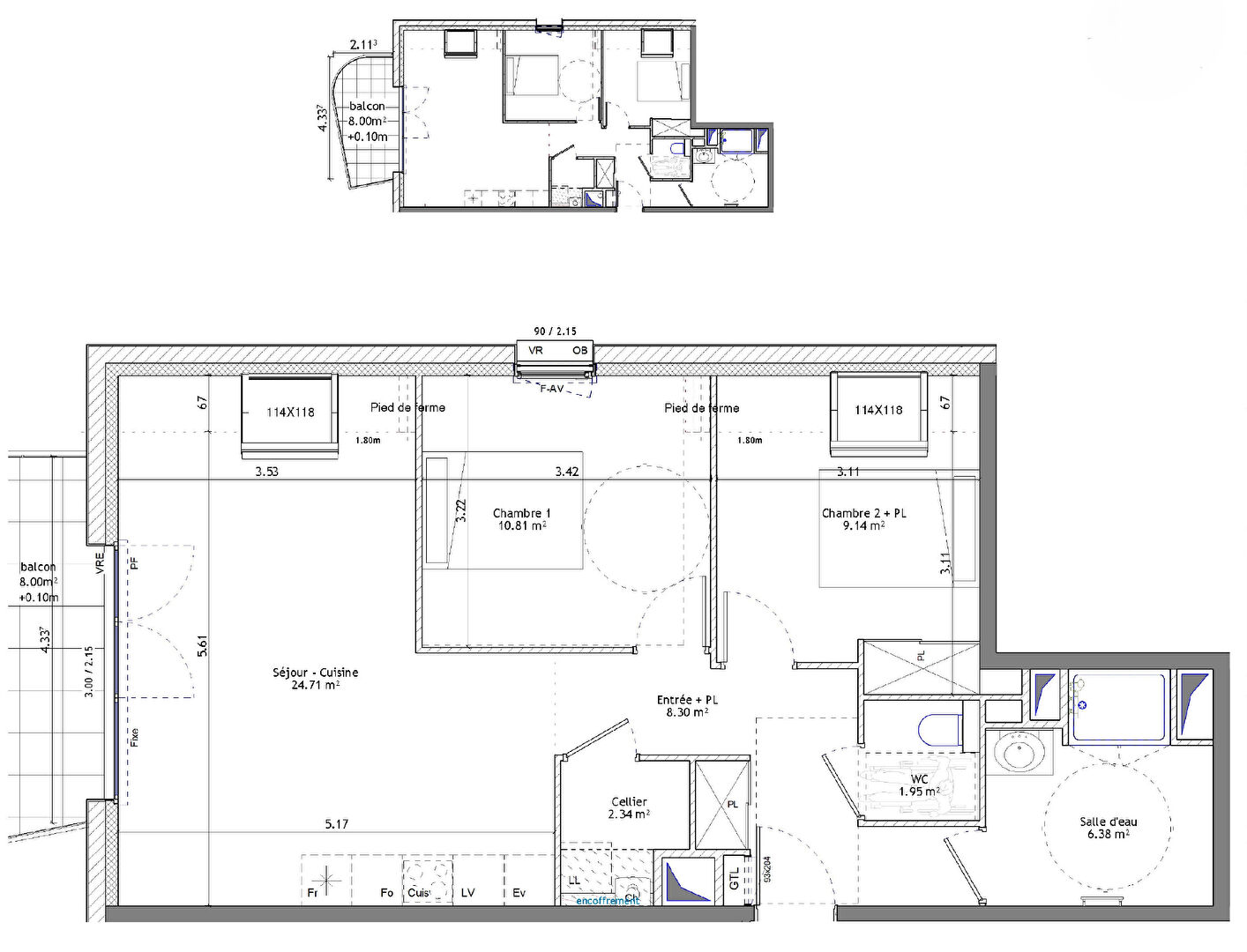 Ac3- buy apartment 
saint erblon
 1746229884