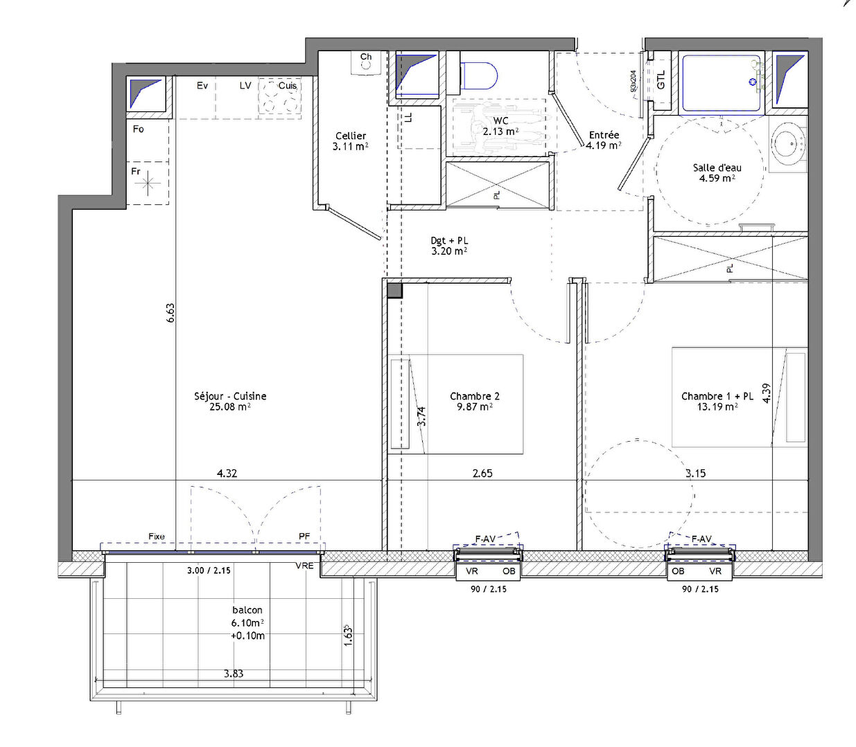 Ac3- buy apartment 
saint erblon
 1748044394