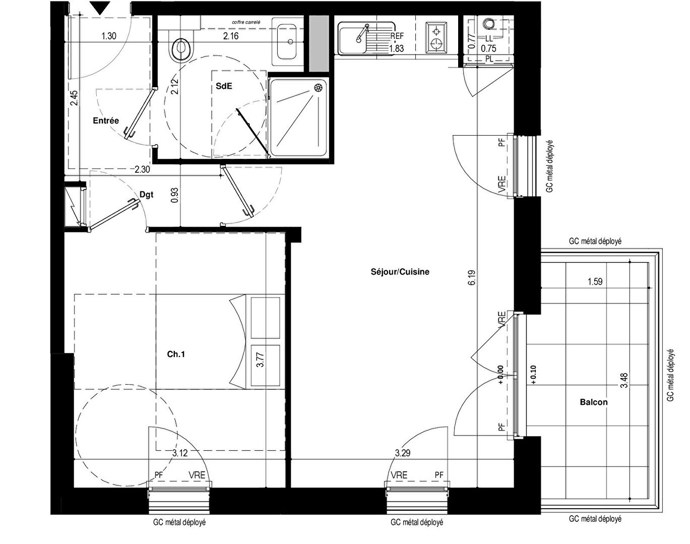 Ac3- buy apartment 
saint jacques de la lande
 1746575422