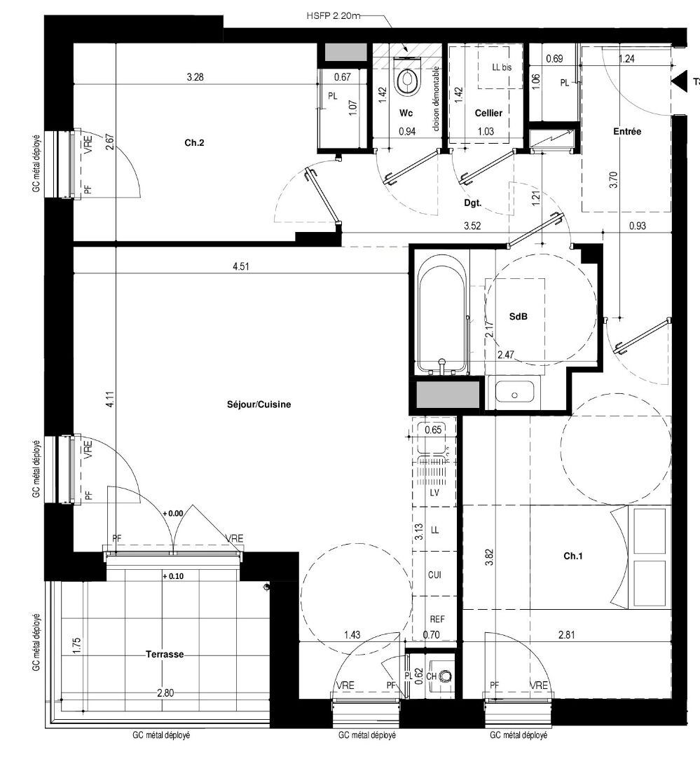 Ac3- buy apartment 
saint jacques de la lande
 1748389440