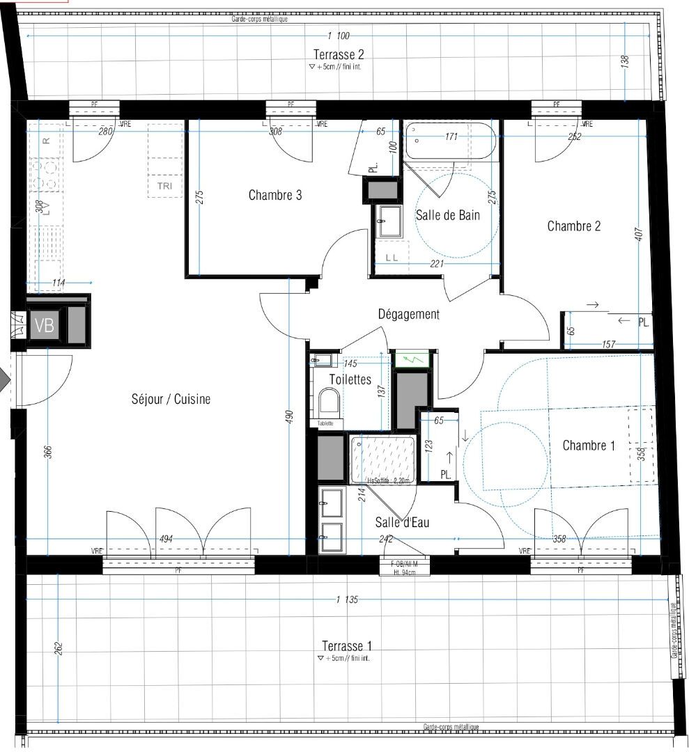 Ac3- vente appartement 
rennes
 1746228797