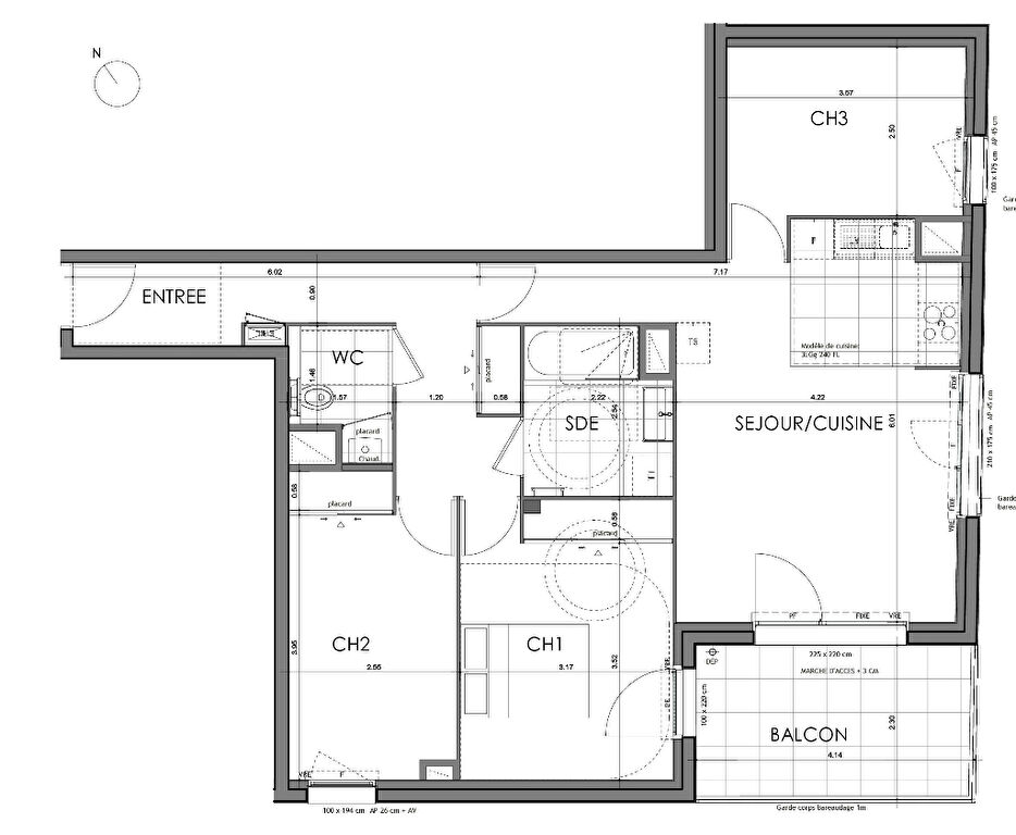 Ac3- vente appartement 
rennes
 1746228870