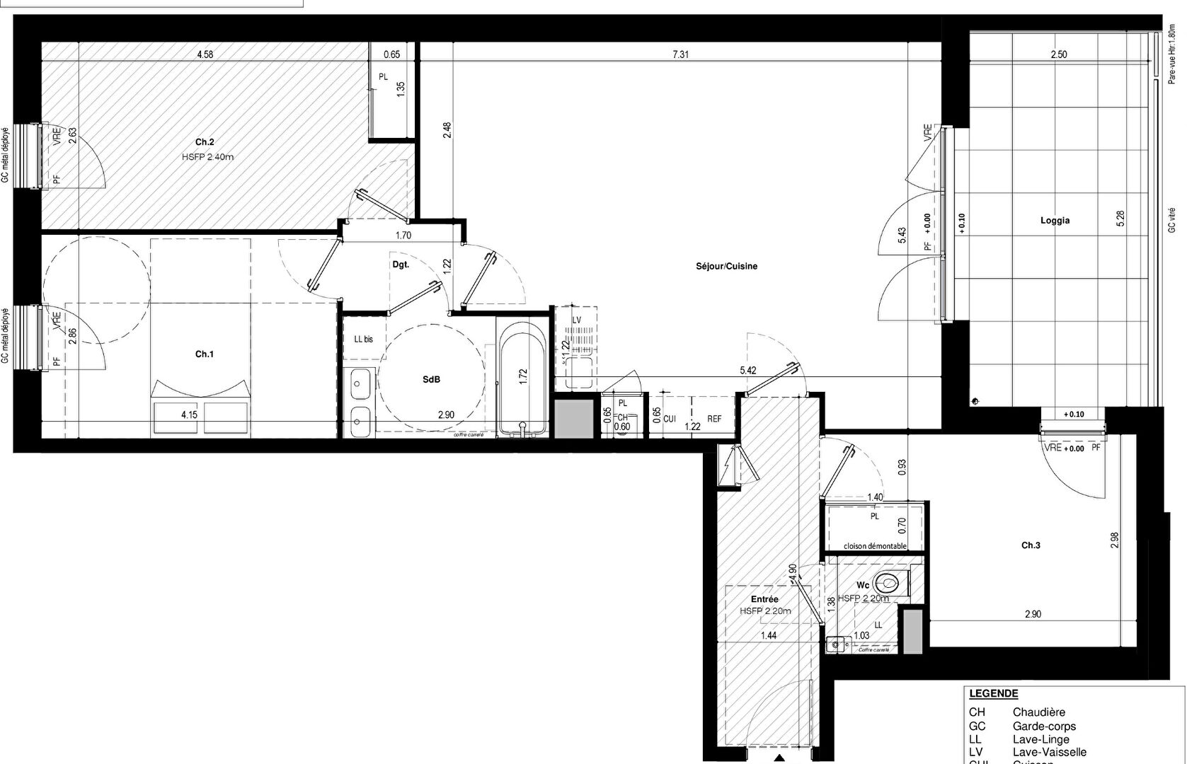 Ac3- vente appartement 
rennes
 1746228937