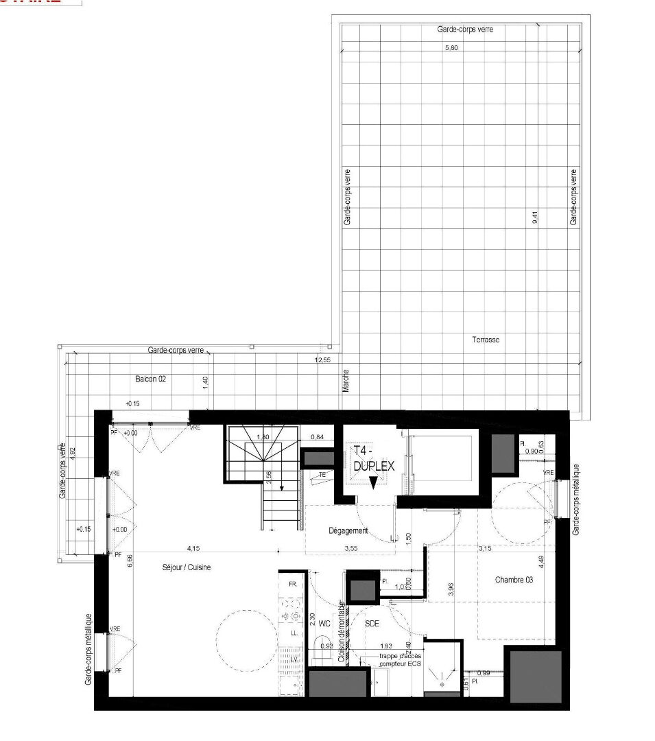 Ac3- vente appartement 
rennes
 1746229014