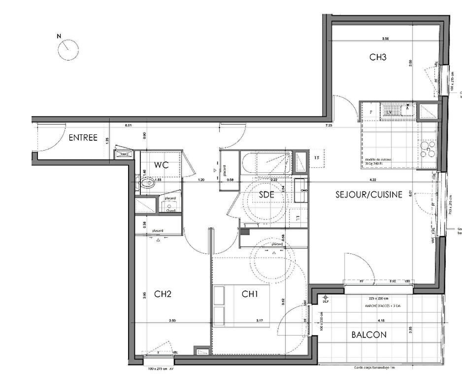 Ac3- vente appartement 
rennes
 1746574665