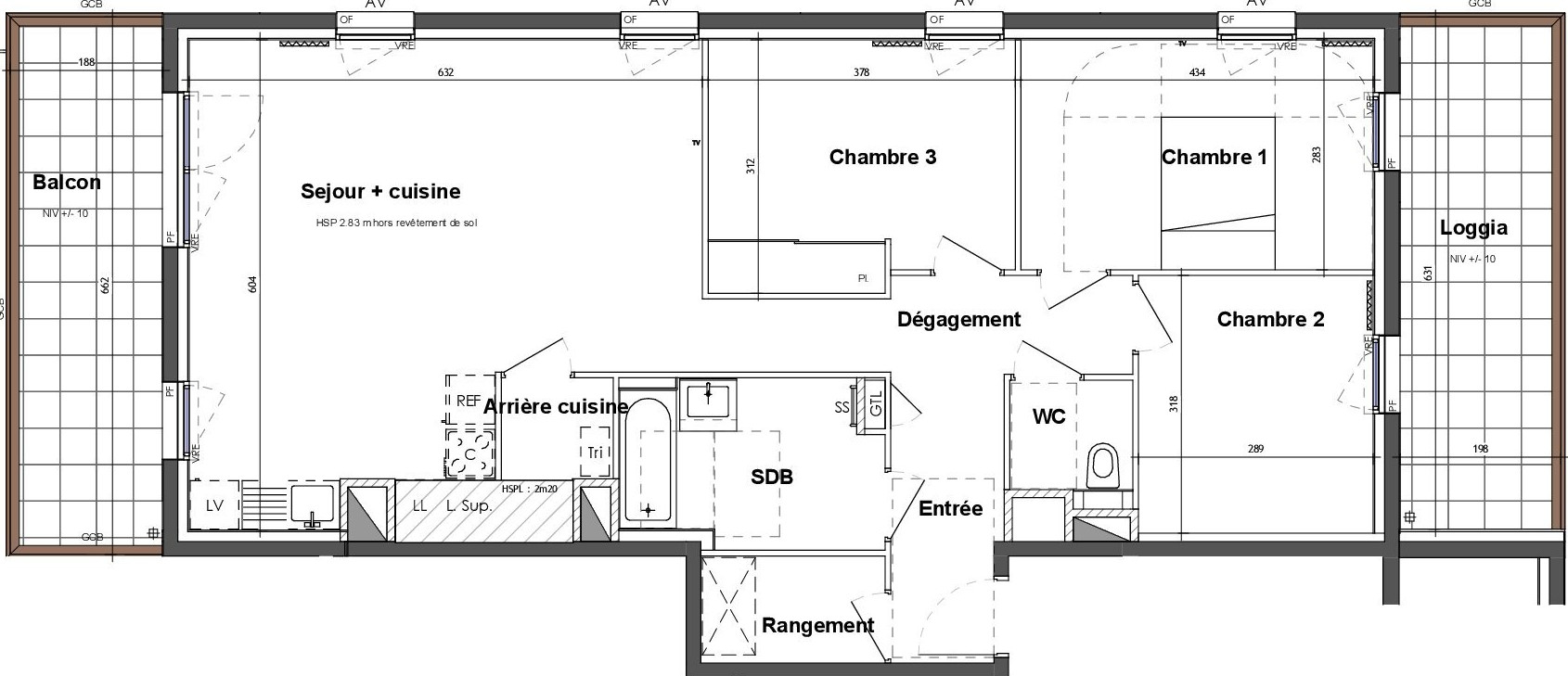 Ac3- vente appartement 
rennes
 1746574767