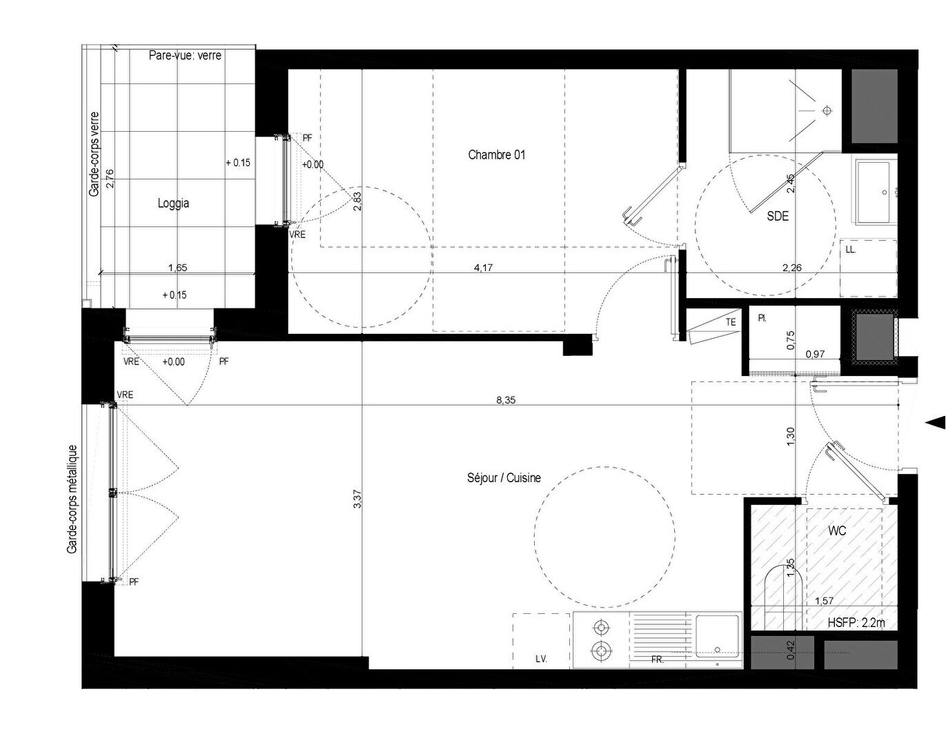 Ac3- vente appartement 
rennes
 1746833678