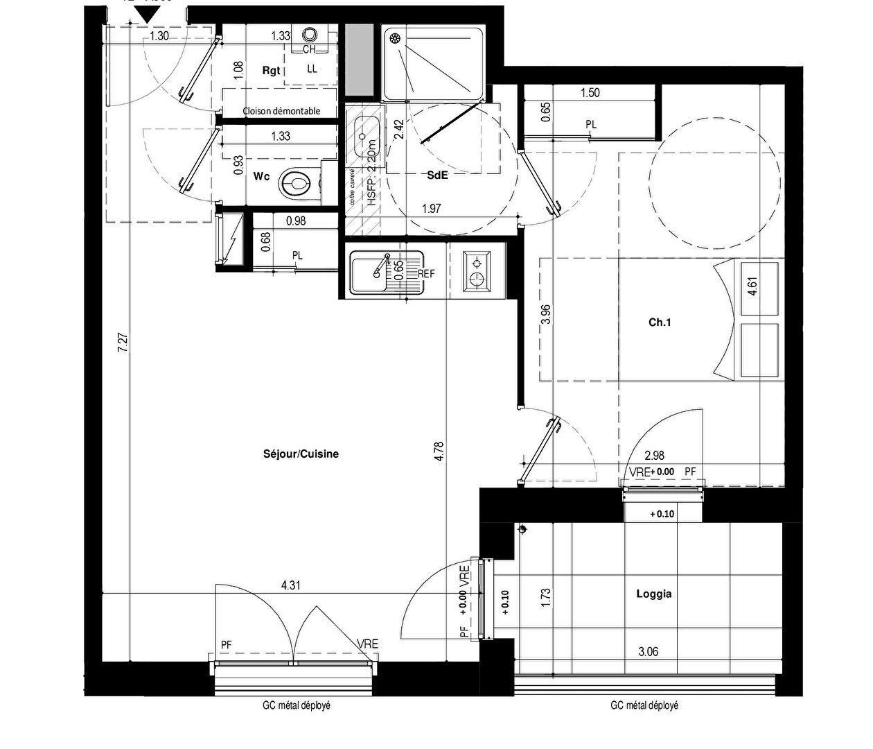 Ac3- vente appartement 
saint jacques de la lande
 1752622367