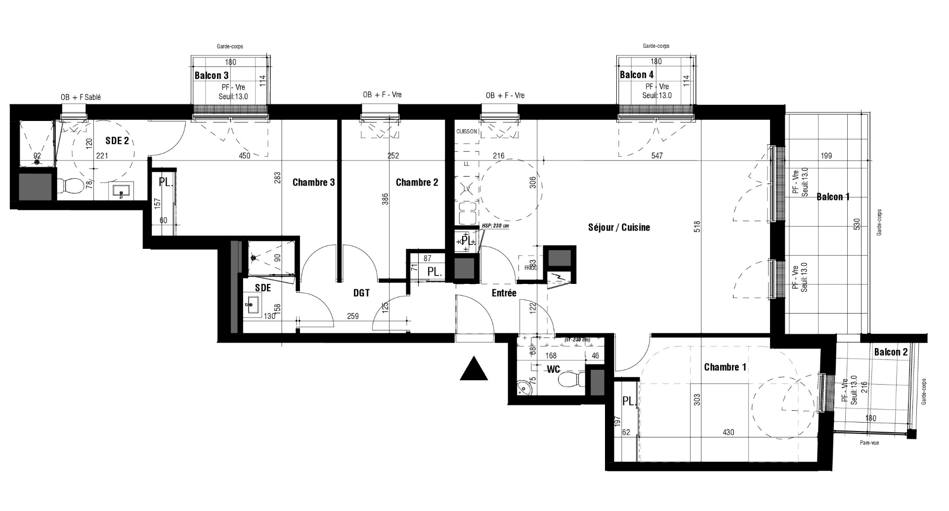 Ac3- vente appartement 
saint nazaire
 1746574566