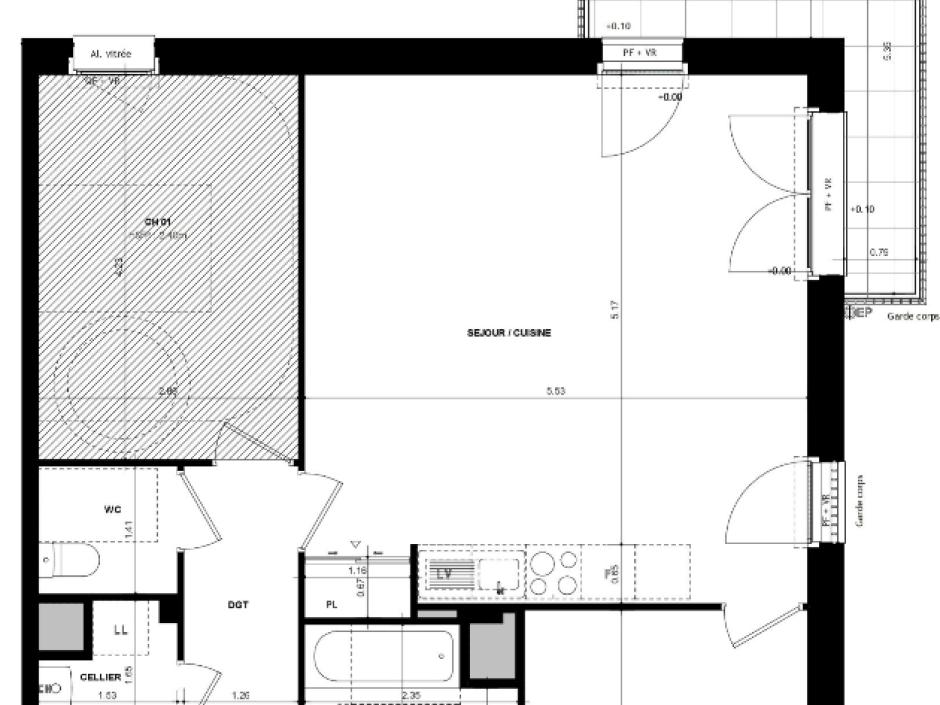Vente appartement 
chantepie
