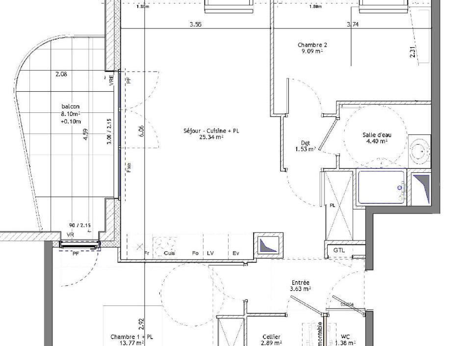Ac3- buy apartment 
saint erblon
 1746834727