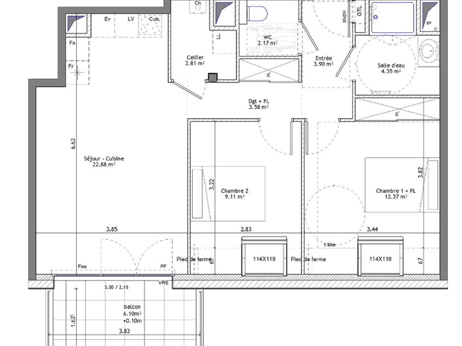 Ac3- buy apartment 
saint erblon
 1746834729