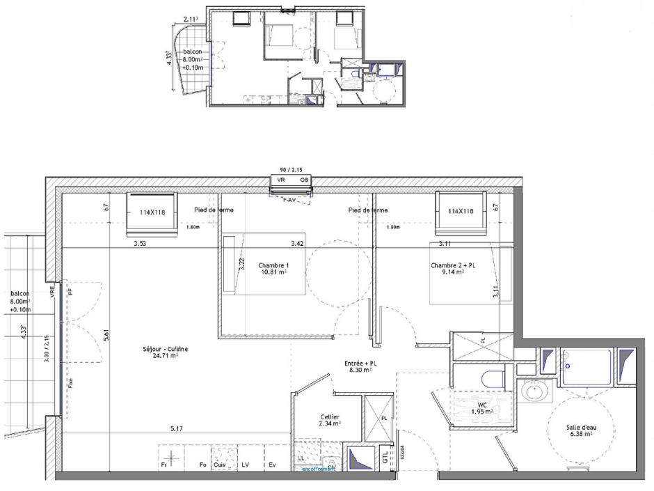 Ac3- buy apartment 
saint erblon
 1746834731