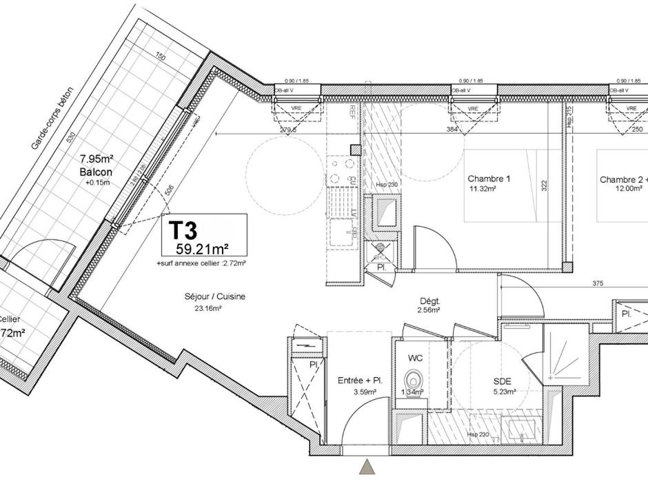 Ac3- vente appartement 
betton
 1776814588
