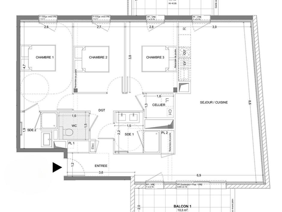 Ac3- vente appartement 
bruz
 1779233720