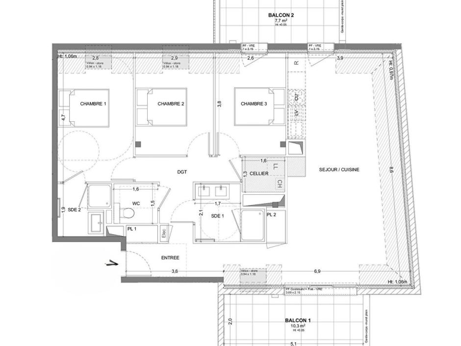Ac3- vente appartement 
bruz
 1779233723