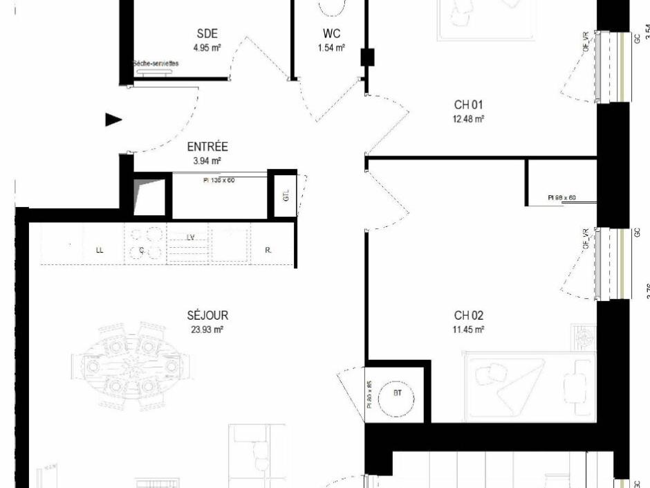 Ac3- vente appartement 
chantepie
 1760657449