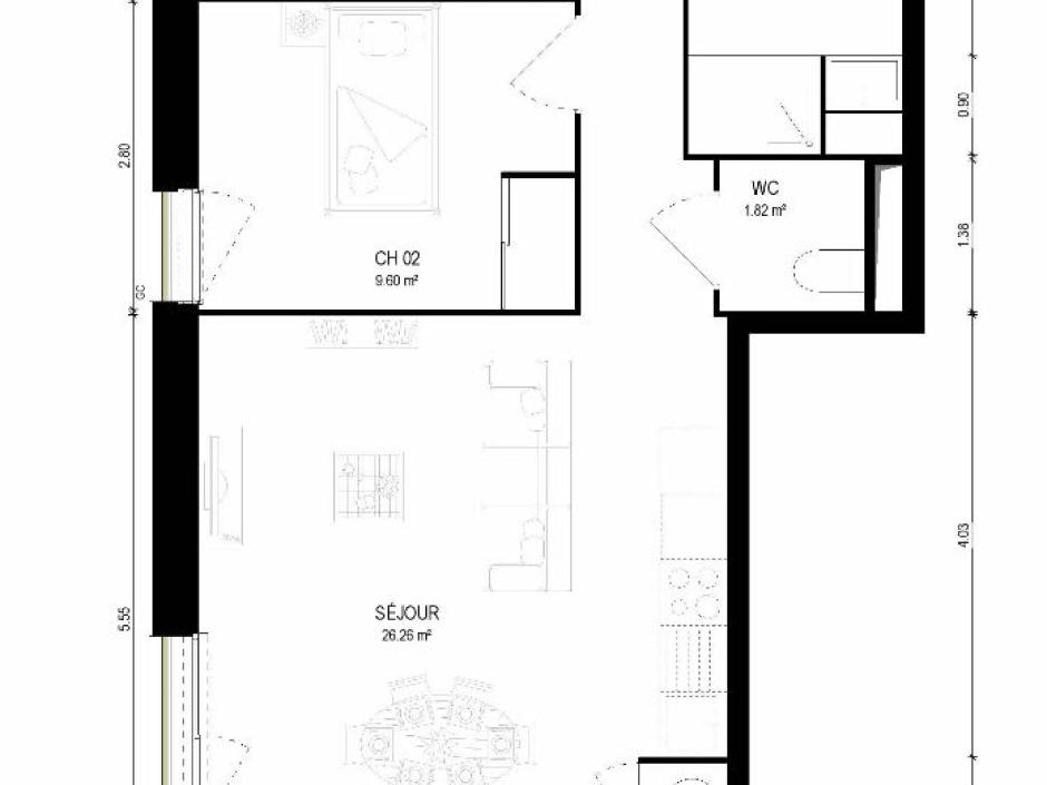 Ac3- vente appartement 
chantepie
 1760743903