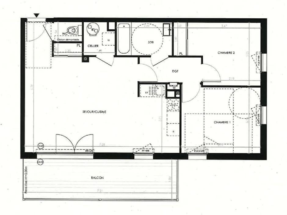 Ac3- vente appartement 
la richardais
 1754263857