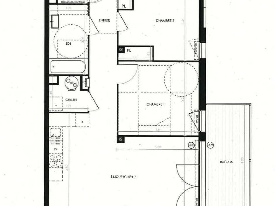 Ac3- vente appartement 
la richardais
 1761957101