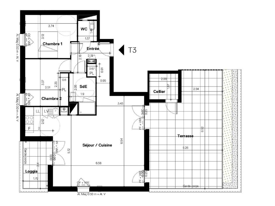 Ac3- vente appartement 
nantes
 1777419496