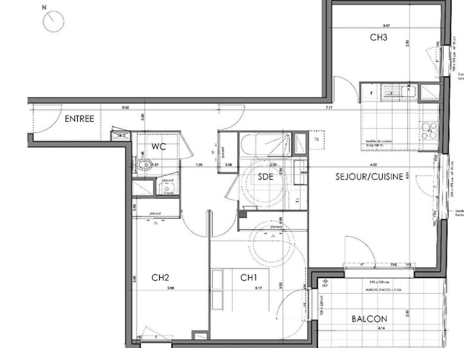 Ac3- vente appartement 
rennes
 1745364946