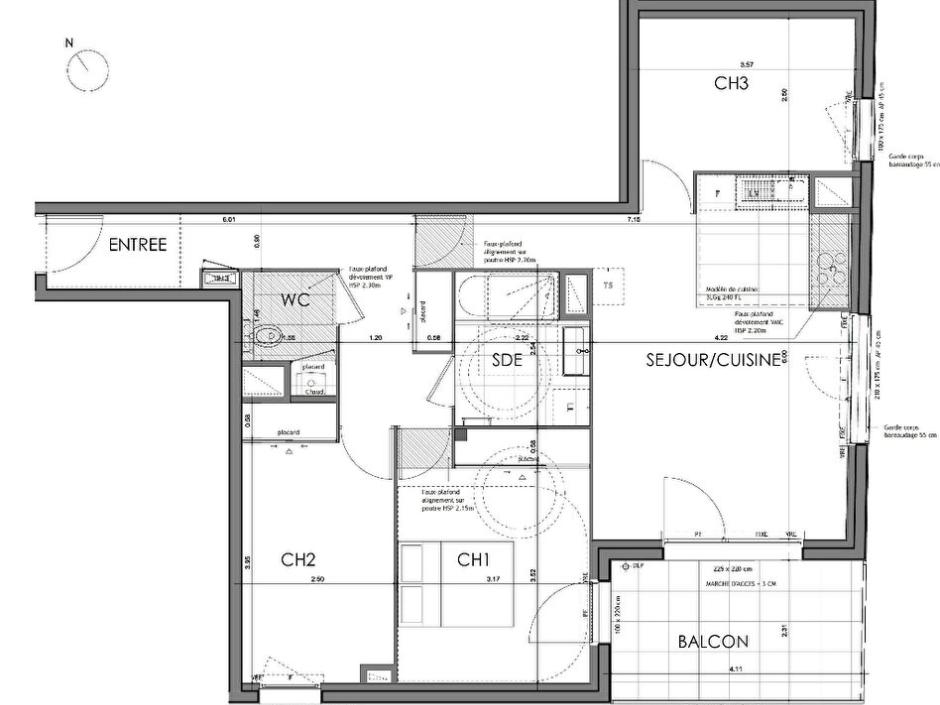 Ac3- vente appartement 
rennes
 1746574673