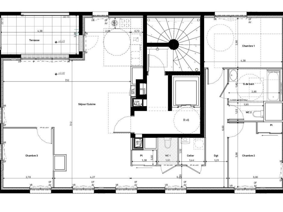 Ac3- vente appartement 
rennes
 1746833713