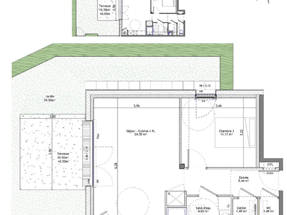 Ac3- vente appartement 
saint erblon
 1761698013