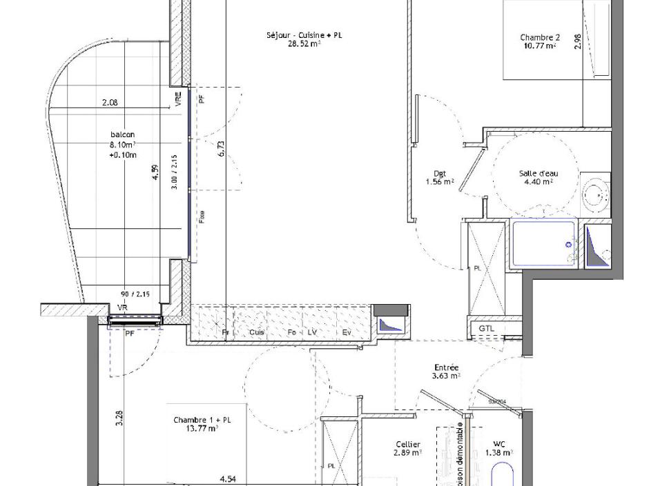Ac3- vente appartement 
saint erblon
 1776468814
