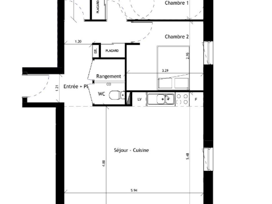 Ac3- vente appartement 
saint erblon
 1778283663