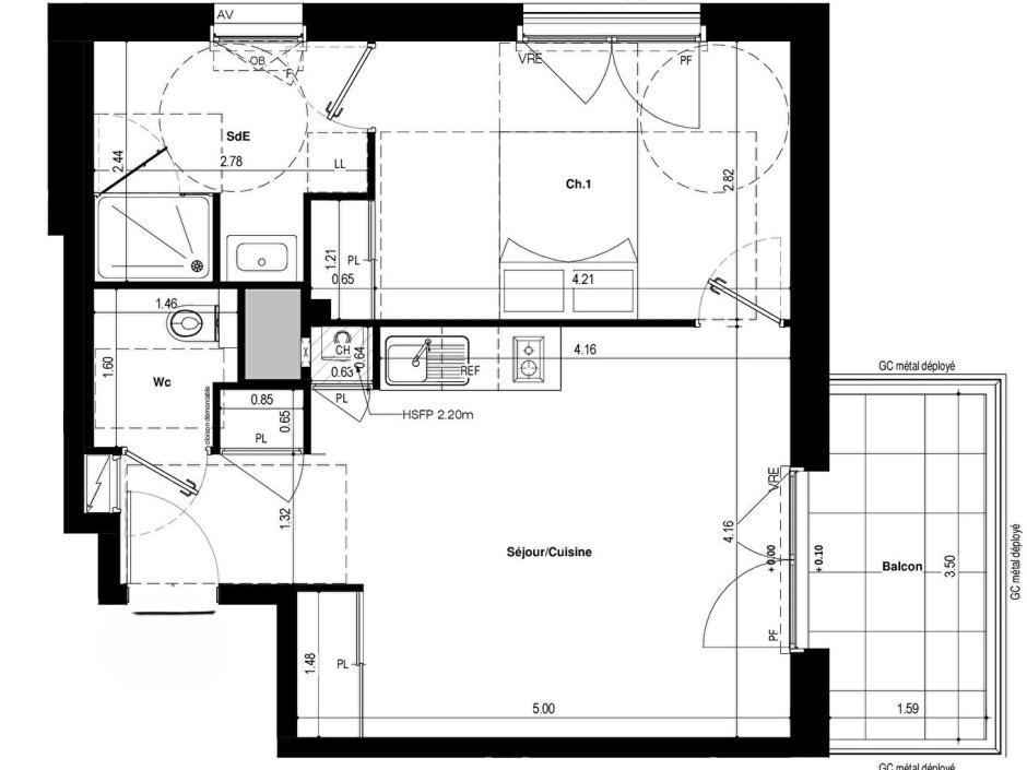 Ac3- vente appartement 
saint jacques de la lande
 1746574690
