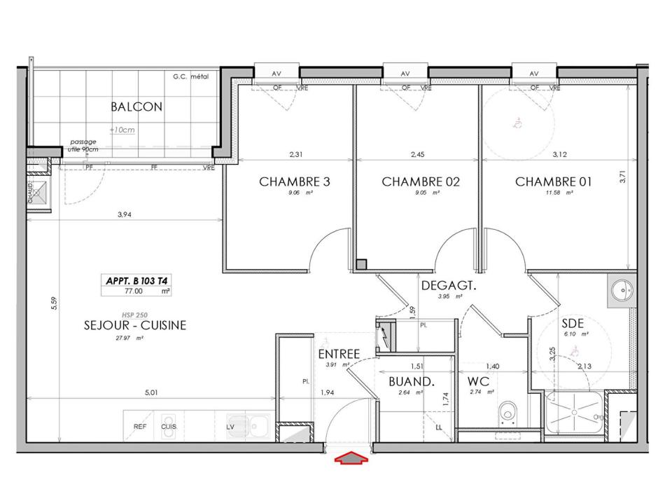 Ac3- vente appartement 
saint malo
 1779492694