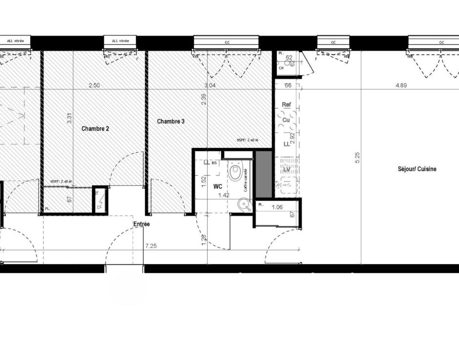 Ac3- vente appartement 
vitre
 1752881472
