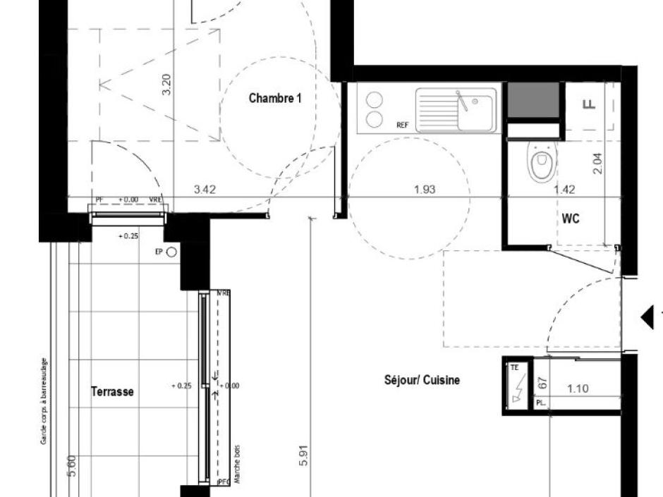Ac3- vente appartement 
vitre
 1765586069
