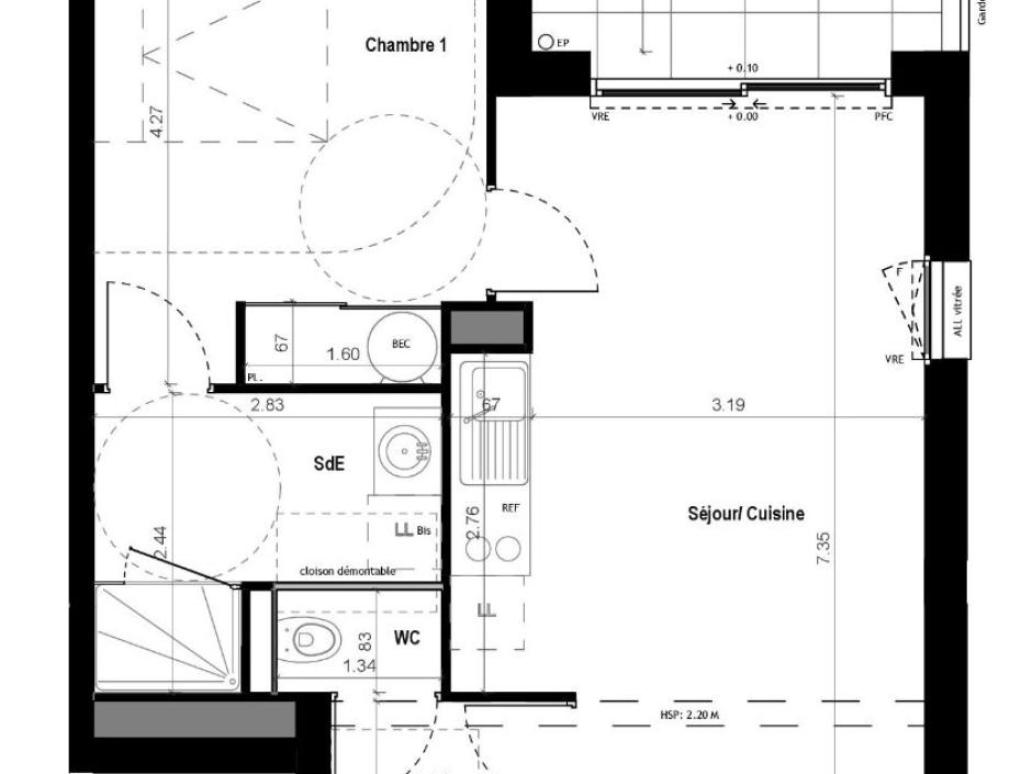 Ac3- vente appartement 
vitre
 1767400435