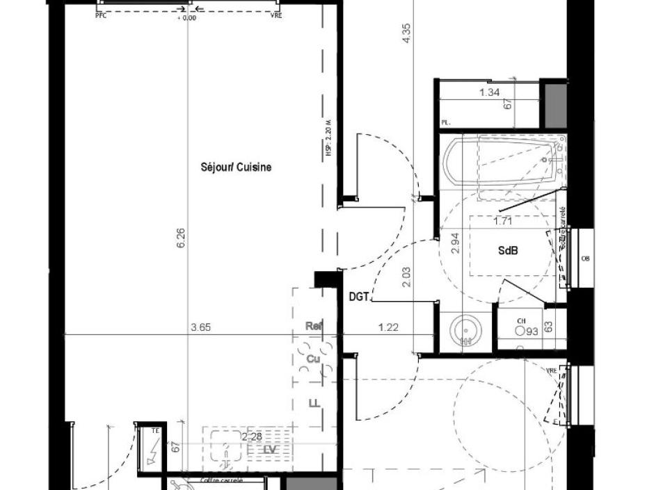 Ac3- vente appartement 
vitre
 1772238875