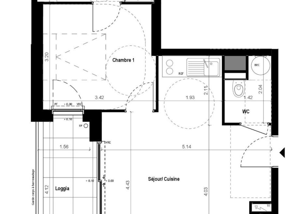 Ac3- vente appartement 
vitre
 1772238892