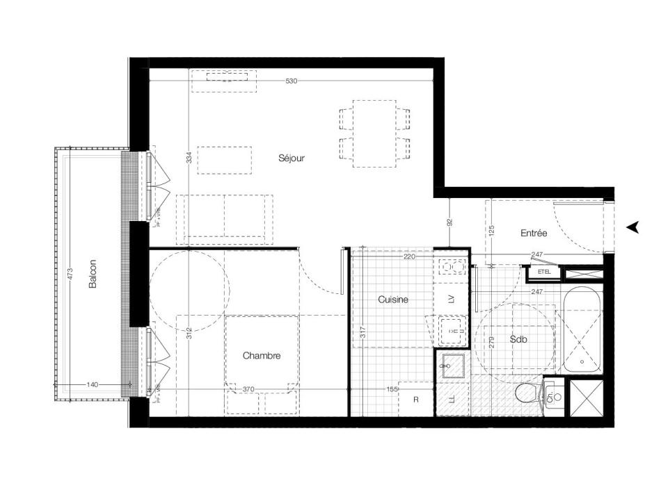 Ac3- vente appartement 
vitre
 1773448392