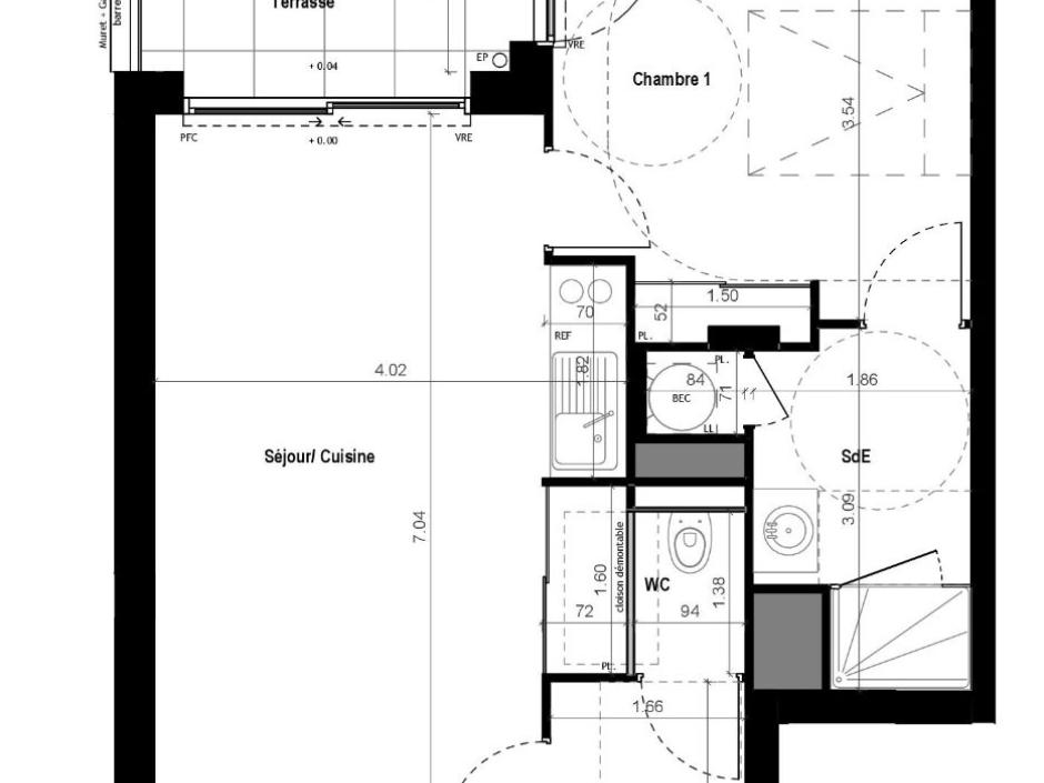 Ac3- vente appartement 
vitre
 1776468676