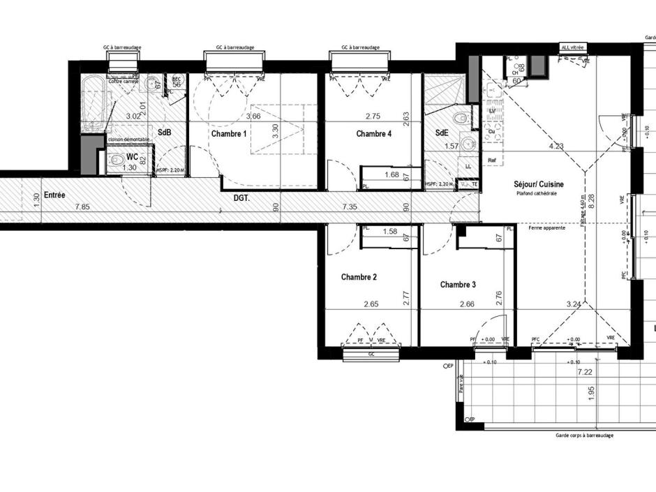 Ac3- vente appartement 
vitre
 1777073482