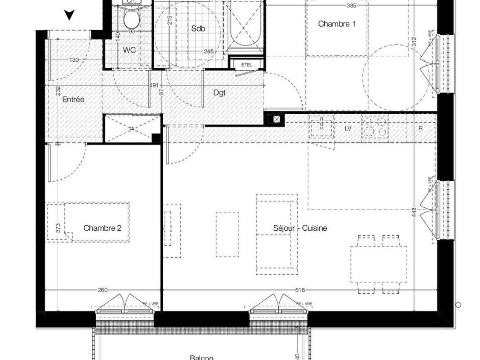 Ac3- vente appartement 
vitre
 1778629001