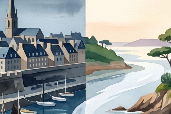 Saint-Malo, cité corsaire, et Dinard, station Belle Époque : deux marchés de la Côte d'Émeraude.